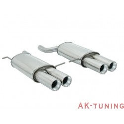 BMW - E53 3.0D (218hk) 2004 - 02/2007 - Rostfritt bakre ljuddämpare vänster/höger med runda ändrör 2x90 mm | R-50.0064.27