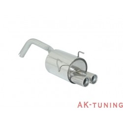 Fiat 500 (typ312) - 1.4 16V (100hk) 07/2007 - 2013 - Rostfritt bakre ljuddämpare med runda ändrör 2x70 mm | R-58.0334.25