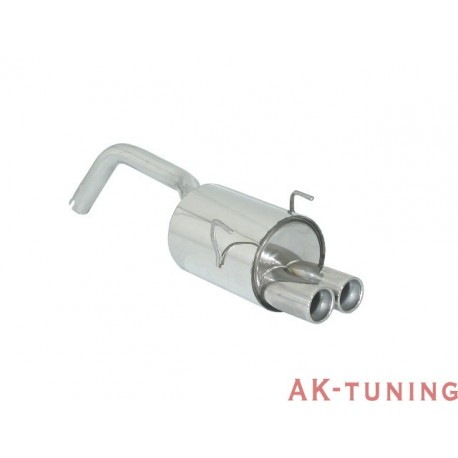 Fiat 500 (typ312) - 1.4 16V (100hk) 07/2007 - 2013 - Rostfritt bakre ljuddämpare med runda ändrör 2x70 mm | R-58.0334.25