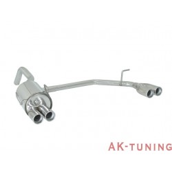 Fiat 500 (typ312) - 1.4 16V (100hk) 07/2007 - 2013 - Rostfritt bakre ljuddämpare vänster/höger med runda ändrör 2x70 mm - Bak...