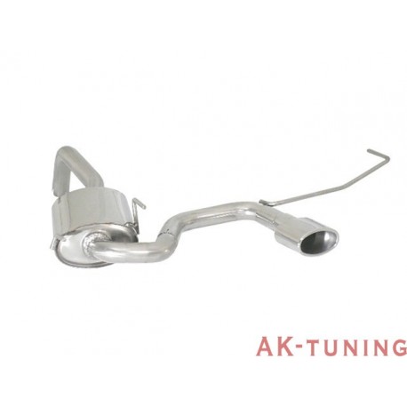 Fiat 500 (typ312) - 1.4 16V (100hk) 07/2007 - 2013 - Rostfritt bakre ljuddämpare med central oval ändrör 115x70 mm - Bakre st...