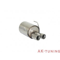 Fiat 500 (typ312) - S 1.2 (70hk) 2013 - - Rostfritt bakre ljuddämpare med runda ändrör 2x70 mm | R-50.0446.25