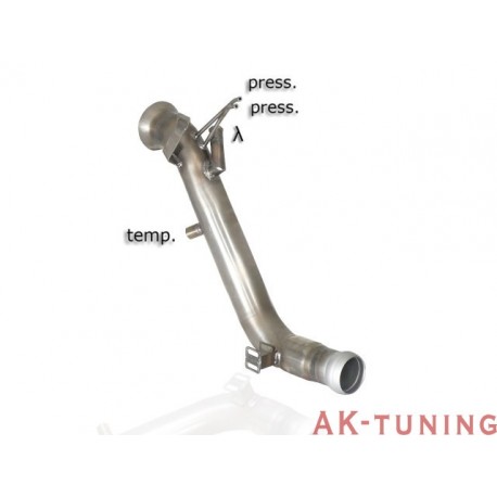 Mercedes C-Class (204) - (W204) C220CDI (170hk) 2007 - 2009 - Rostfritt katalysator ersättningsrör + partikelfilter ersättnin...