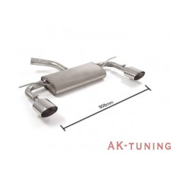 Seat Leon III (5F) - 1.6TDi (116hk) 2016 - - Rostfritt bakre ljuddämpare vänster/höger med oval Sport Line ändrör 135x90 mm&nbsp; ...