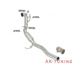 Volkswagen Golf Mk6 - 2.0GTD (170hk) 11/2008 - - Rostfritt katalysator ersättningsrör + partikelfilter ersättningsrör group n...