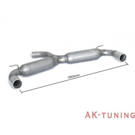 Volkswagen Golf Mk7 - 1.4TSI (122hk) 2012 - 2014 - Rostfritt bakre ljuddämpare vänster/höger med runda ändrör 80 mm | R-50.05...