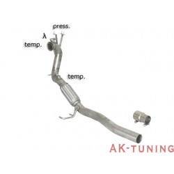 Volkswagen Passat VI - 1.6TDi (105hk) 2009 - 2010 - Rostfritt katalysator ersättningsrör + partikelfilter ersättningsrör grou...