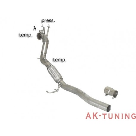 Volkswagen Passat VI - 1.6TDi (105hk) 2009 - 2010 - Rostfritt katalysator ersättningsrör + partikelfilter ersättningsrör grou...