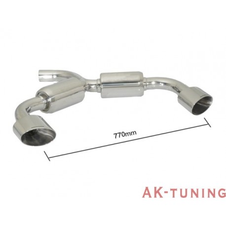 Volkswagen Scirocco - 2.0TDi DPF (140hk) 2008 - 2014 - Rostfritt bakre ljuddämpare vänster/höger med oval Sport Line ändrör 1...