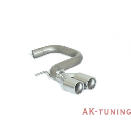 Volkswagen Scirocco - 2.0TDi DPF (140hk) 2008 - 2014 - Rostfritt bakre rör group N med runda ändrör 2x80 mm | R-50.0510.26