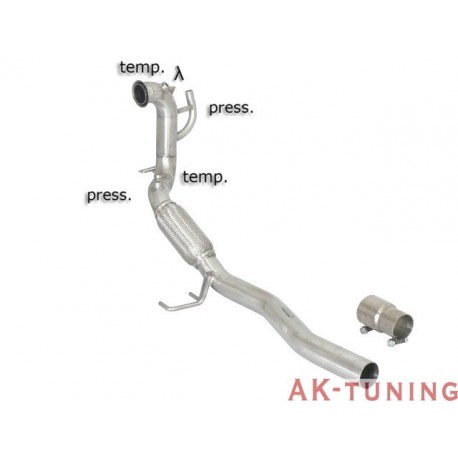 Volkswagen Scirocco - 2.0TDi DPF (170hk) 2008 - 2012 - Rostfritt katalysator ersättningsrör + partikelfilter ersättningsrör g...