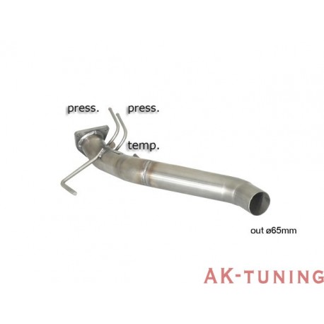 Volkswagen Touareg (7L) - 3.0TDi V6 (224hk) 2004 - 2008 - Rostfritt partikelfilter ersättningsrör group n - motorkod:BKS (296...