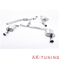 Audi A4 1.8 TFSI B8 (160hk manuell endast) Sedan & Avant Cat-back - Dubbla utblås Kräver A4 3.2 S-line diffuser med Dubbla ut...