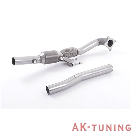 Volkswagen Scirocco R Downpipe med racekatalysator - Enbart med Milltek cat-back och kräver Steg 2 mjukvara 3" | SSXAU312