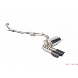 Audi RS3 8P - Turbo-back system utan katalsyator - Daytona Svarta keramiska ändrör - Scorpion | SAUC030SYSC