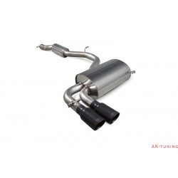 Audi S3 8P - Resoanted Cat-back system - Daytona (twin) Svarta keramiska ändrör - Scorpion | SAU074C