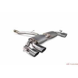 Audi TT S Mk3 - Cat-back (non-resonated)(with valves) - EVO ändrör - Scorpion | SAUS055