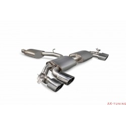 Audi TT S Mk3 - Reasonated cat-back (with valves) - EVO ändrör - Scorpion | SAU055