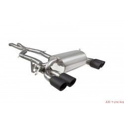 BMW F80 M3 - Cat-back (non-resonated) med elektriska avgasspjäll - Daytona Svarta keramiska ändrör - Scorpion | SBMS073C