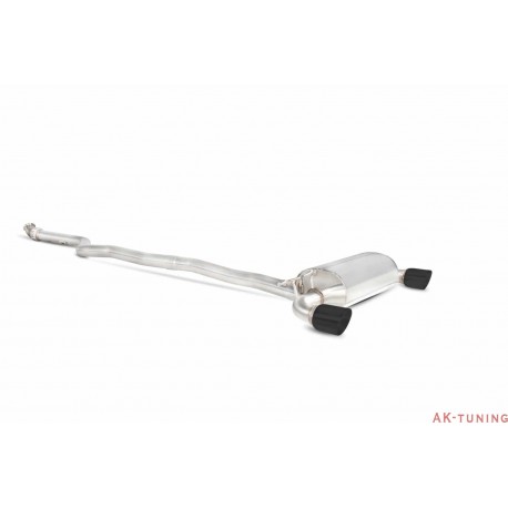 BMW M135i - Cat-back (non-resonated) - Daytona Svarta keramiska ändrör - Scorpion | SBM066C
