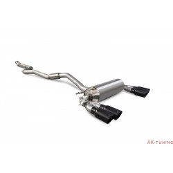 BMW M2 F87 - Cat-back system med elektriska avgasspjäll - Daytona Svarta keramiska ändrör - Scorpion | SBM075C