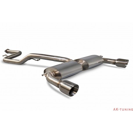 Ford Focus MK2 ST 225 2.5 Turbo - 63,5mm/2,5 Cat-back (non-resonated) - Daytona ändrör - Scorpion | SFDS069