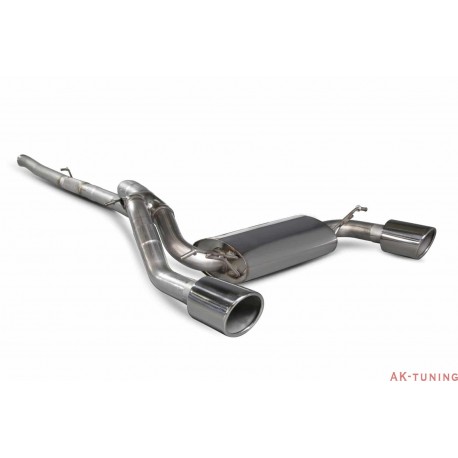 Ford Focus MK3 RS - Cat-back system utan avgasspjäll - Indy ändrör - Scorpion | SFD085