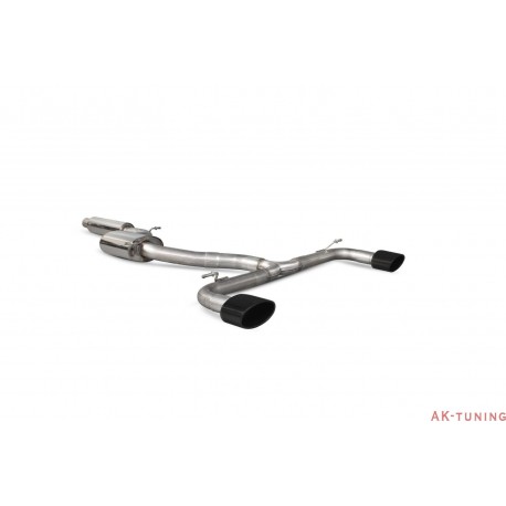 Seat Leon Cupra 2.0 Tsi 280 / 290 / 300 - Cat-back (resonated) - EVO Svarta keramiska ändrör - Scorpion | SST011C