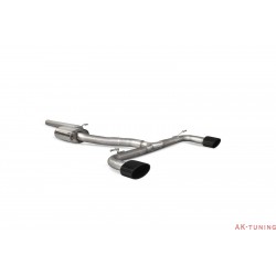 Seat Leon Cupra 2.0 Tsi 280/290/300 - Non-Cat-back (resonated) - EVO Svarta keramiska ändrör - Scorpion | SSTS011C