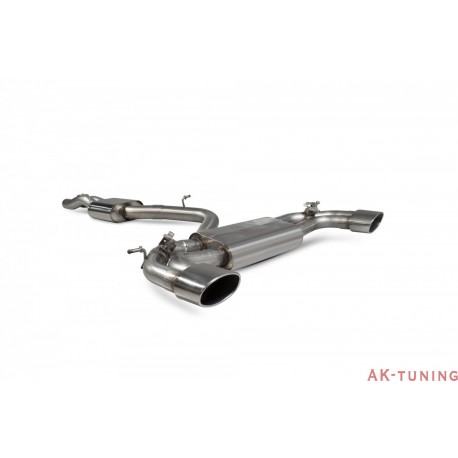 Audi TTRS MK3 - Cat-back (resonated) med elektriska avgasspjäll - EVO ändrör - Scorpion | SAU081