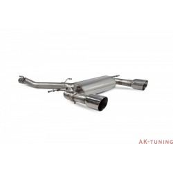 Audi TT MK3 2.0 TFSi Quattro - Cat-back (non-resonated) med elektriska avgasspjäll - Daytona ändrör - Scorpion | SAUS085