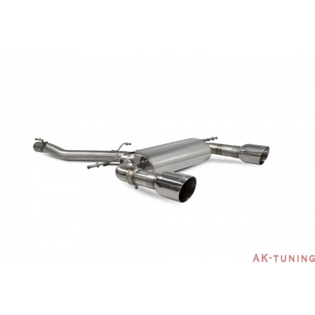Audi TT MK3 2.0 TFSi Quattro - Cat-back (non-resonated) med elektriska avgasspjäll - Daytona ändrör - Scorpion | SAUS085