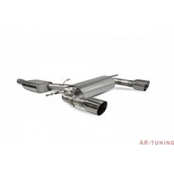 Audi TT MK3 2.0 TFSi Quattro - Cat-back (resonated) med elektriska avgasspjäll - Daytona ändrör - Scorpion | SAU085