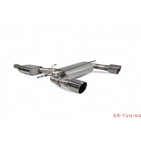 Audi TT MK3 2.0 TFSi Quattro - Cat-back (resonated) med elektriska avgasspjäll - Daytona ändrör - Scorpion | SAU085