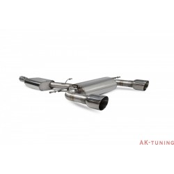 Audi TT MK3 2.0 TFSi Quattro - Cat-back (resonated) utan avgasspjäll - Daytona ändrör - Scorpion | SAU086