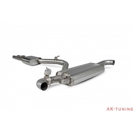 Audi TT RS MK2 - Cat-back (resonated) inkl avgasspjäll - OEM - Scorpion | SAU077