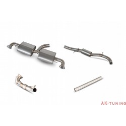 Audi TT RS Mk2 - Titanium turbo-back system with sports cat - OEM - Scorpion | SAU028-TI