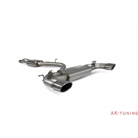 Audi RS3 8V Facelift - Cat-back (resonated) med elektriska avgasspjäll - EVO ändrör - Scorpion | SAU079