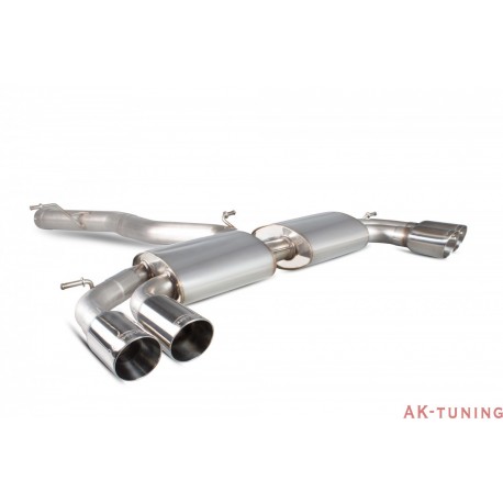 Audi S3 2.0T 8V Saloon - Non-Cat-back (resonated) utan avgasspjäll - Daytona ändrör - Scorpion | SAUS052D