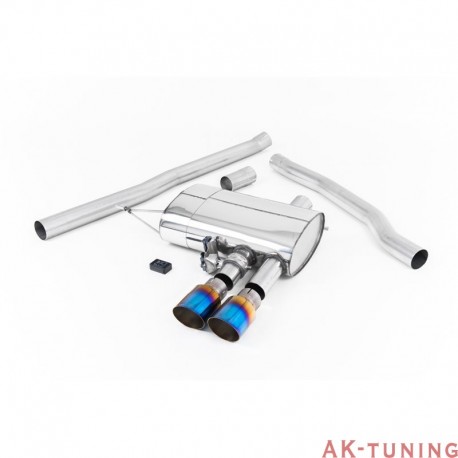 Mini Cooper S 2.0T F56 - Milltek cat-back (non-resonated) bränd titanium GT ändrör inkl aktiva avgasventiler (via Bluetooth) ...