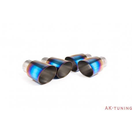 BMW M2 Competition F87 Coupe - Cat-back (resonated) - GT90 Bränd titanium ändrör (med spjäll) | SSXBM1083