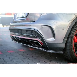 Bakre diffuser tilägg med vertikala gälar - Mercedes GLA45 AMG (X156) Pre facelift | AK-ME-GLA-156-AMG-RD1T