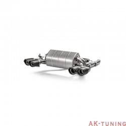 BMW M2 F87 Competition S55 - Akrapovic Slip-on i Titan med kolfiber utblås | akra-ME-BM/T/3H