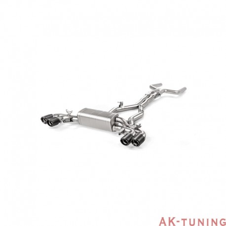 BMW M5 F90 - Akrapovic Evolution System i Titan med kolfiber utblås (utan GPF/OPF) | akra-ME-BM/T/2H