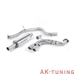 Volkswagen Golf MK7 GTD 2.0 TDI 185hk Cat-back - Resonated (mer dämpad). Polished ändrör. 3" | SSXVW241