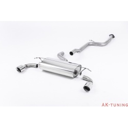 Ford Focus Mk2 ST 225 Cat-back - Non-resonated (mindre dämpad) med 100mm Jet Polished ändrör 2,75" | SSXFD042