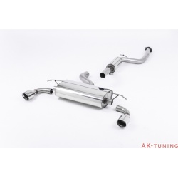 Ford Focus Mk2 ST 225 Cat-back - Resonated (mer dämpad) med 100mm Jet Polished ändrör 2,75" | SSXFD043