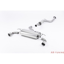 Ford Focus Mk2 ST 225 Cat-back - Resonated (mer dämpad) med GT-100 Polished ändrör 2,75" | SSXFD075