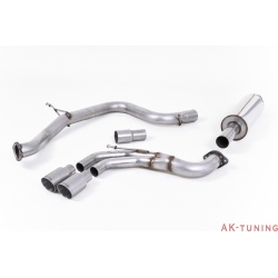 Volkswagen Golf MK7 GTD 2.0 TDI 185hk Cat-back - Resonated (mer dämpad). Titanium ändrör. 3" | SSXVW339