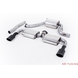 Volkswagen Scirocco R Cat-back - Cat-Back 2x ovala svarta utblås 3" | SSXVW160
